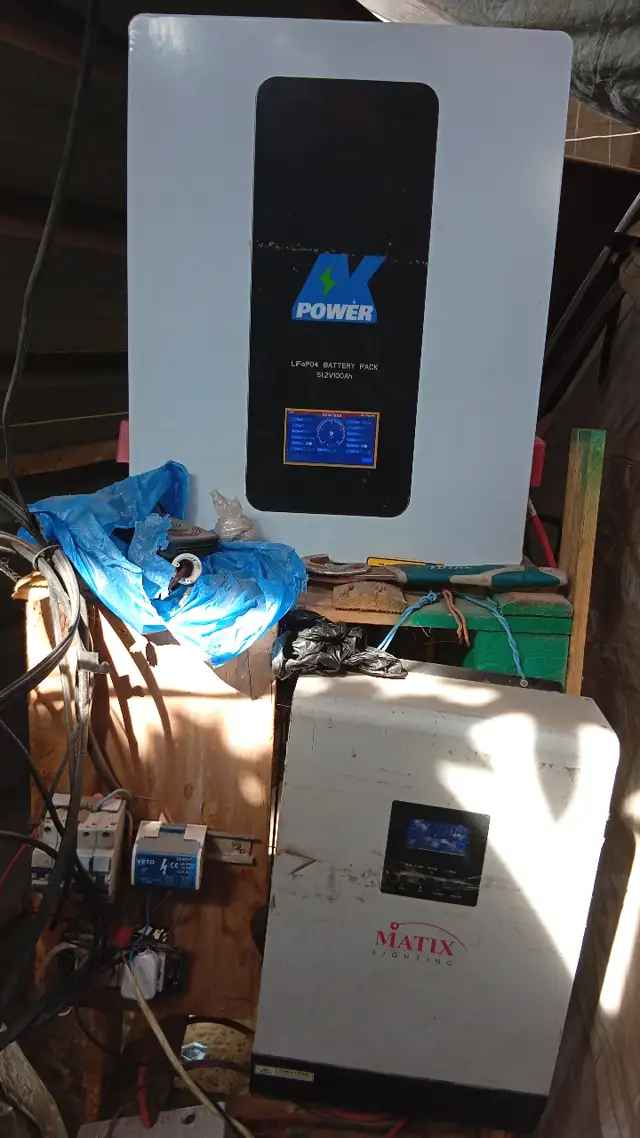 Lithium battery and inverter that power our incubator